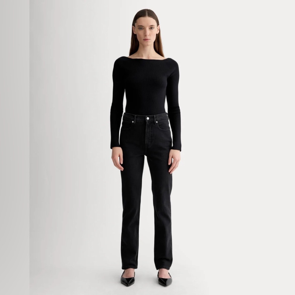 Everlane black High rise skinny jeans